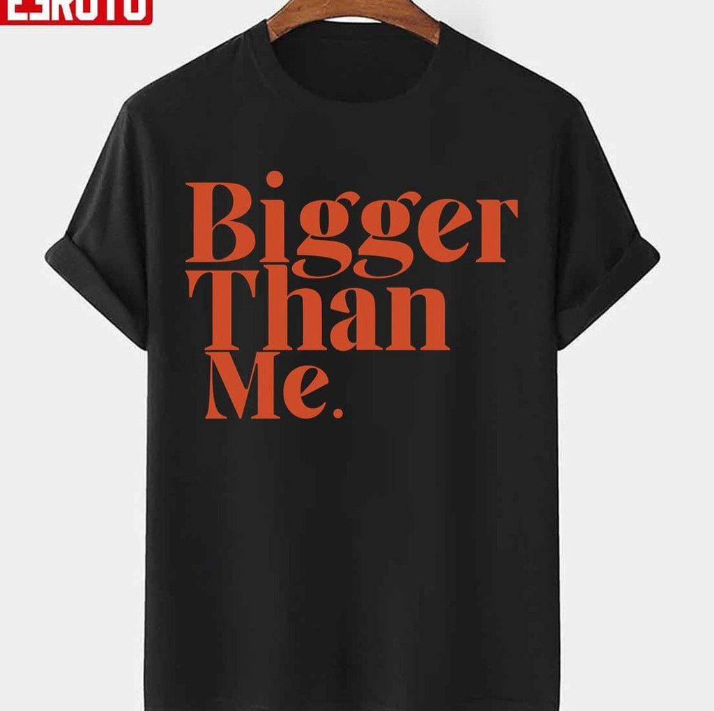 Bigger Than Me Louis Tomlinson Orange Text Unisex T-shirt