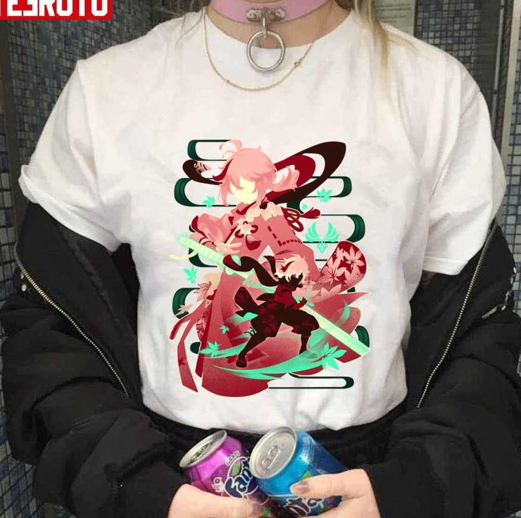 Scarlet Leaves Kazuha Genshin Impact Unisex T-shirt