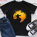 Po Tai Chi Sunset Silhouette Kung Fu Panda Unisex T-Shirt