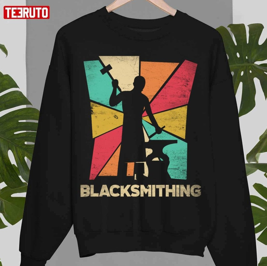 Silhouette Metalsmith Blacksmithing Forging Unisex T-Shirt