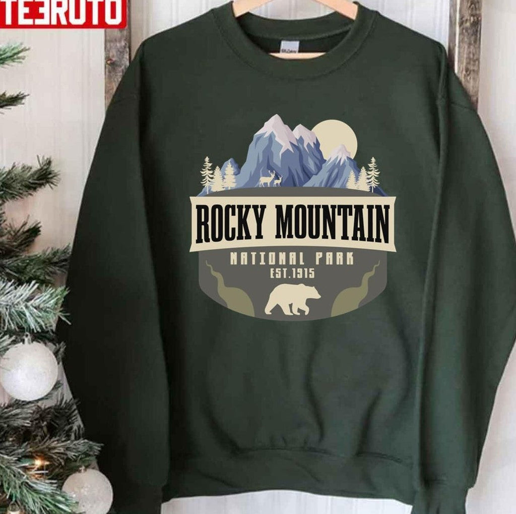 Rocky Mountain National Park Camping And Hiking Unisex Hoodie