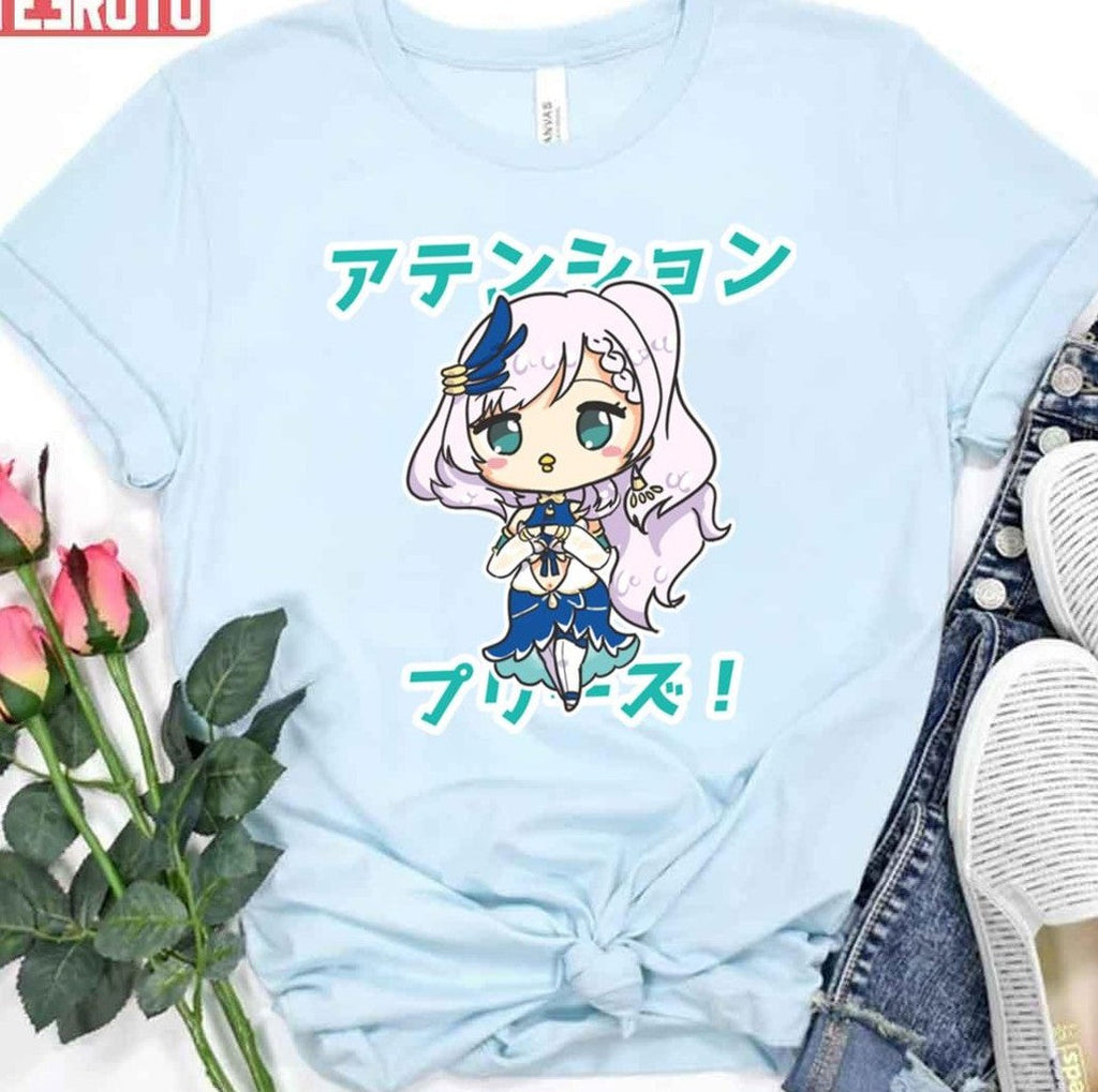 Attention Please Hololive Id Gen 2 Pavolia Reine Chibi Art Unisex T-shirt