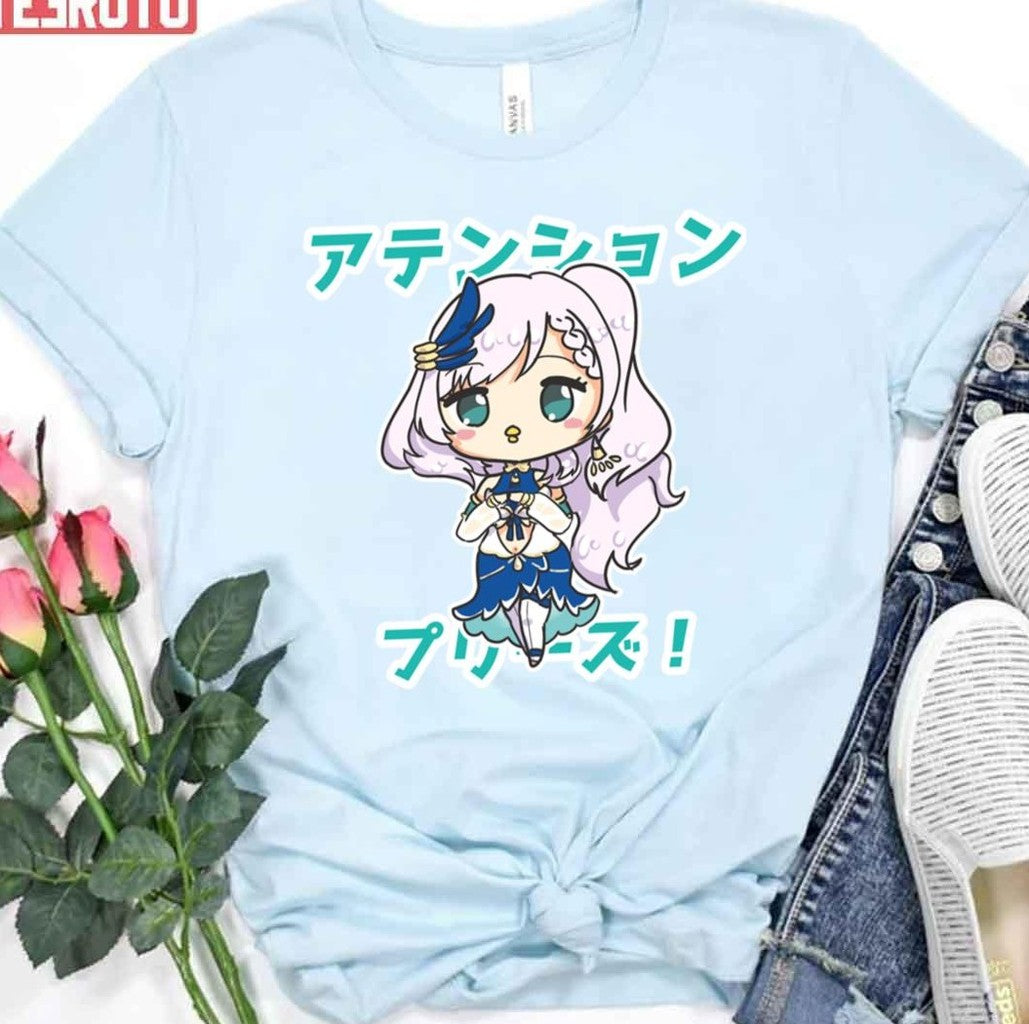 Attention Please Hololive Id Gen 2 Pavolia Reine Chibi Art Unisex T-shirt