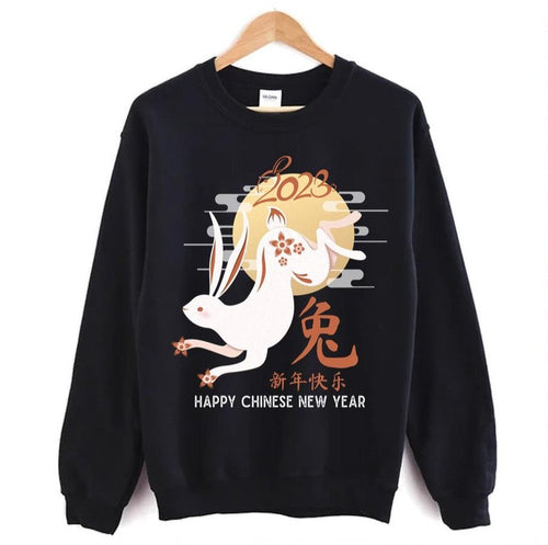 2023 Year Of The Rabbit Lunar New Year Rabbit Matching Unisex Sweatshirt