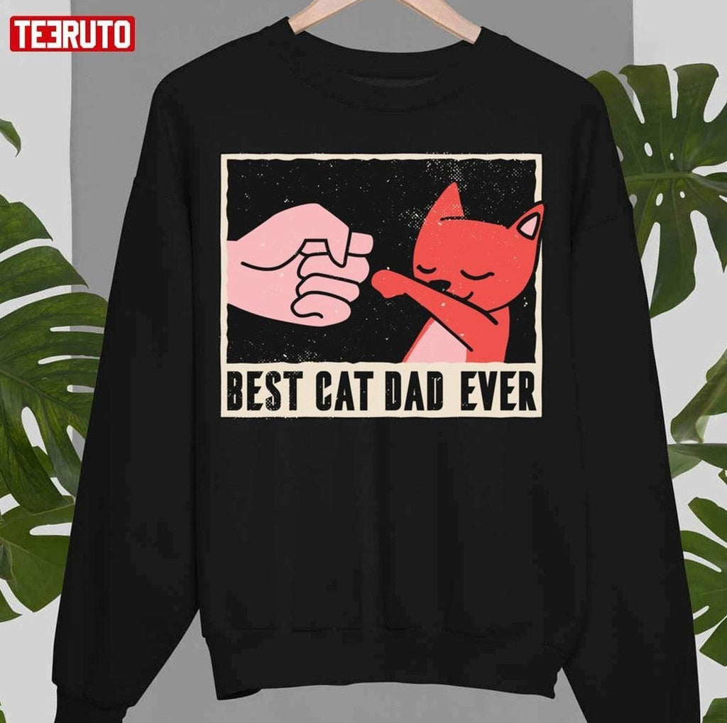 Best Cat Dad Ever Chibi Art Unisex T-Shirt