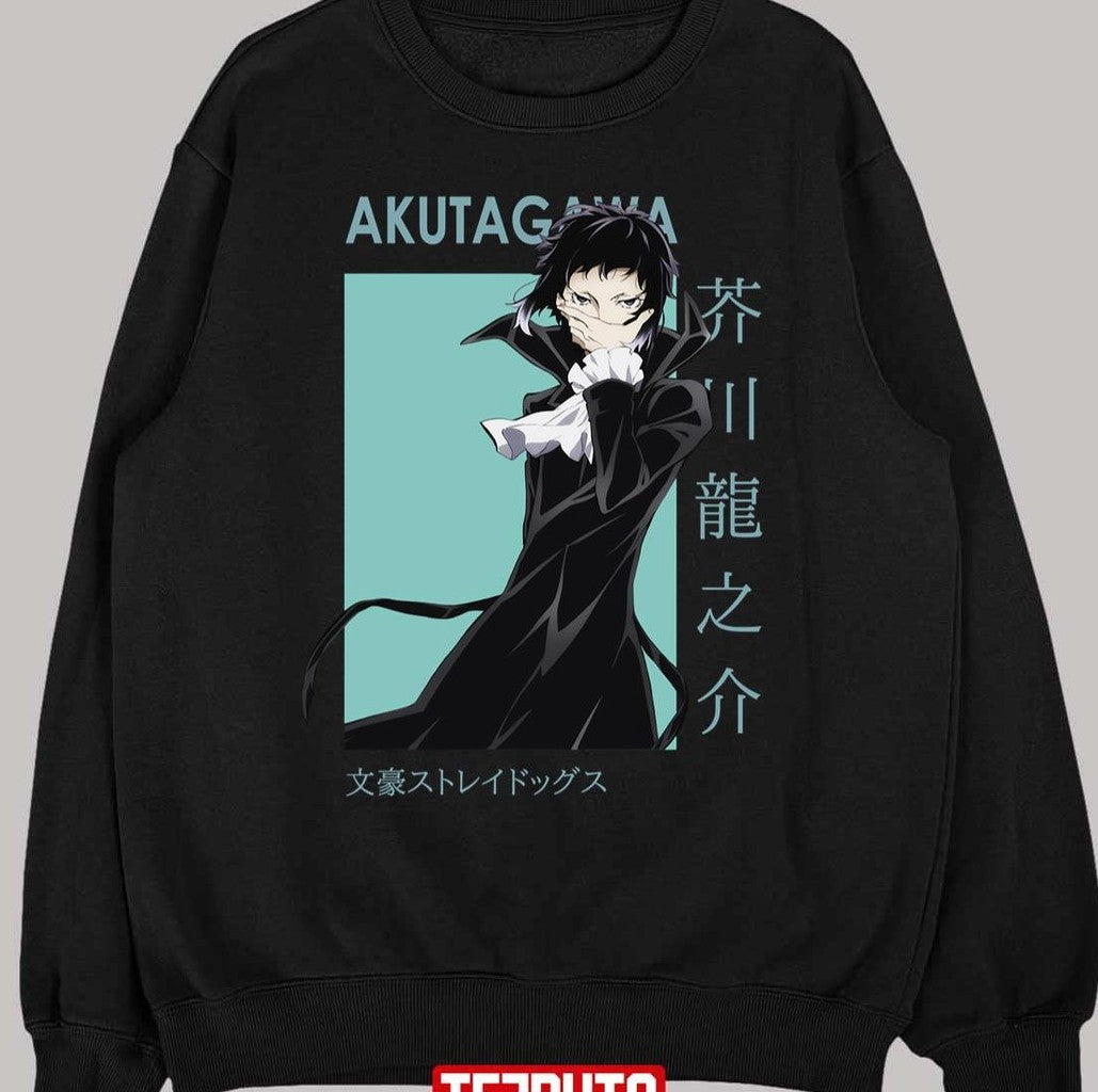 Anime Ryunosuke Akutagawa Bungou Stray Dogs Card Unisex T-Shirt