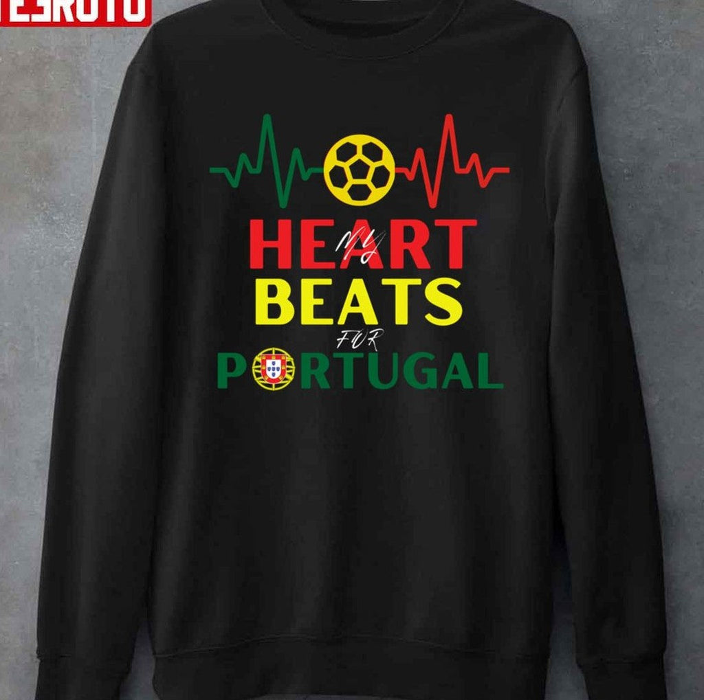 My Heart Beats For Potugal Unisex T-Shirt