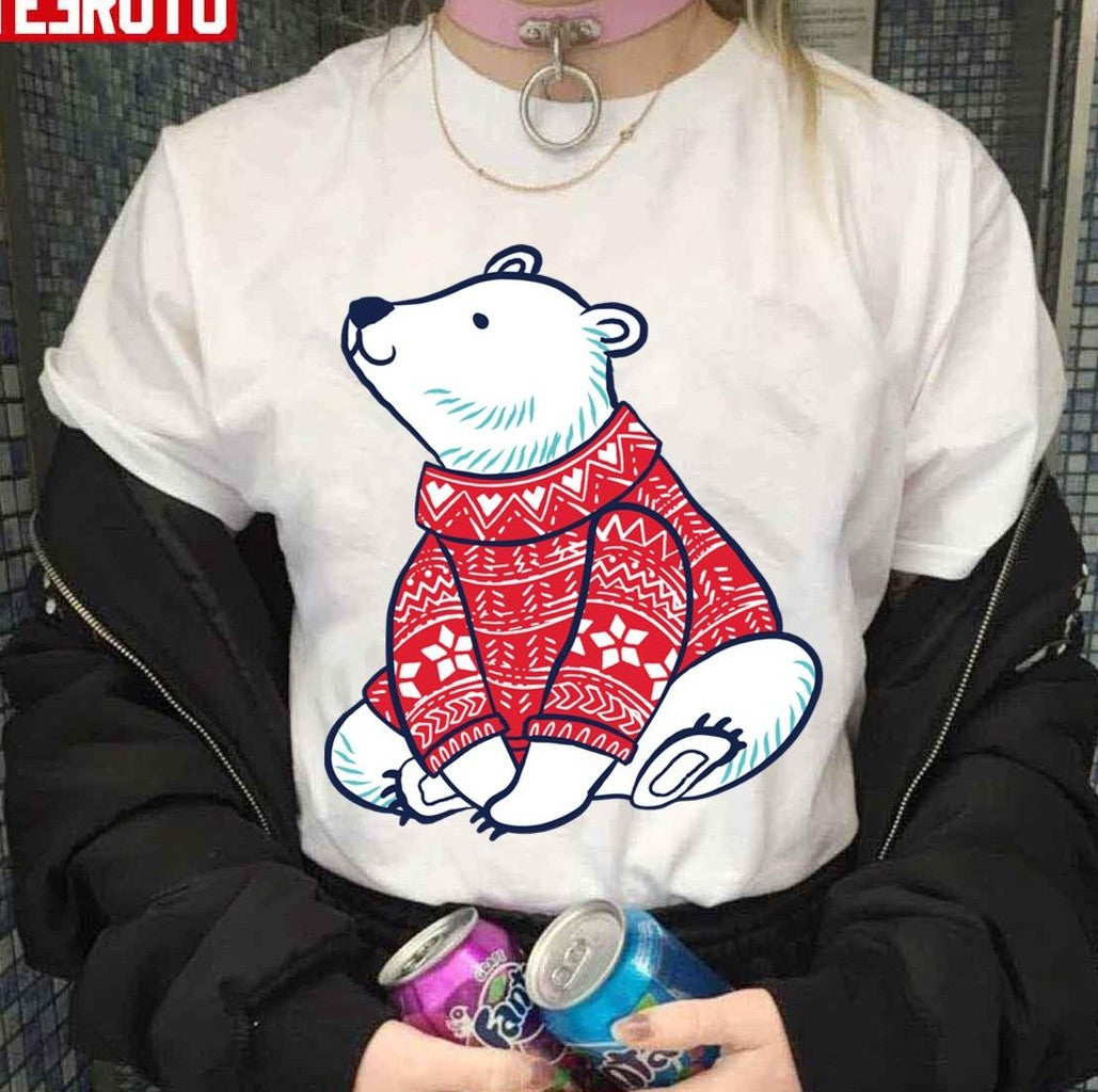 Polar Bears Ready For Christmas Unisex Sweatshirt