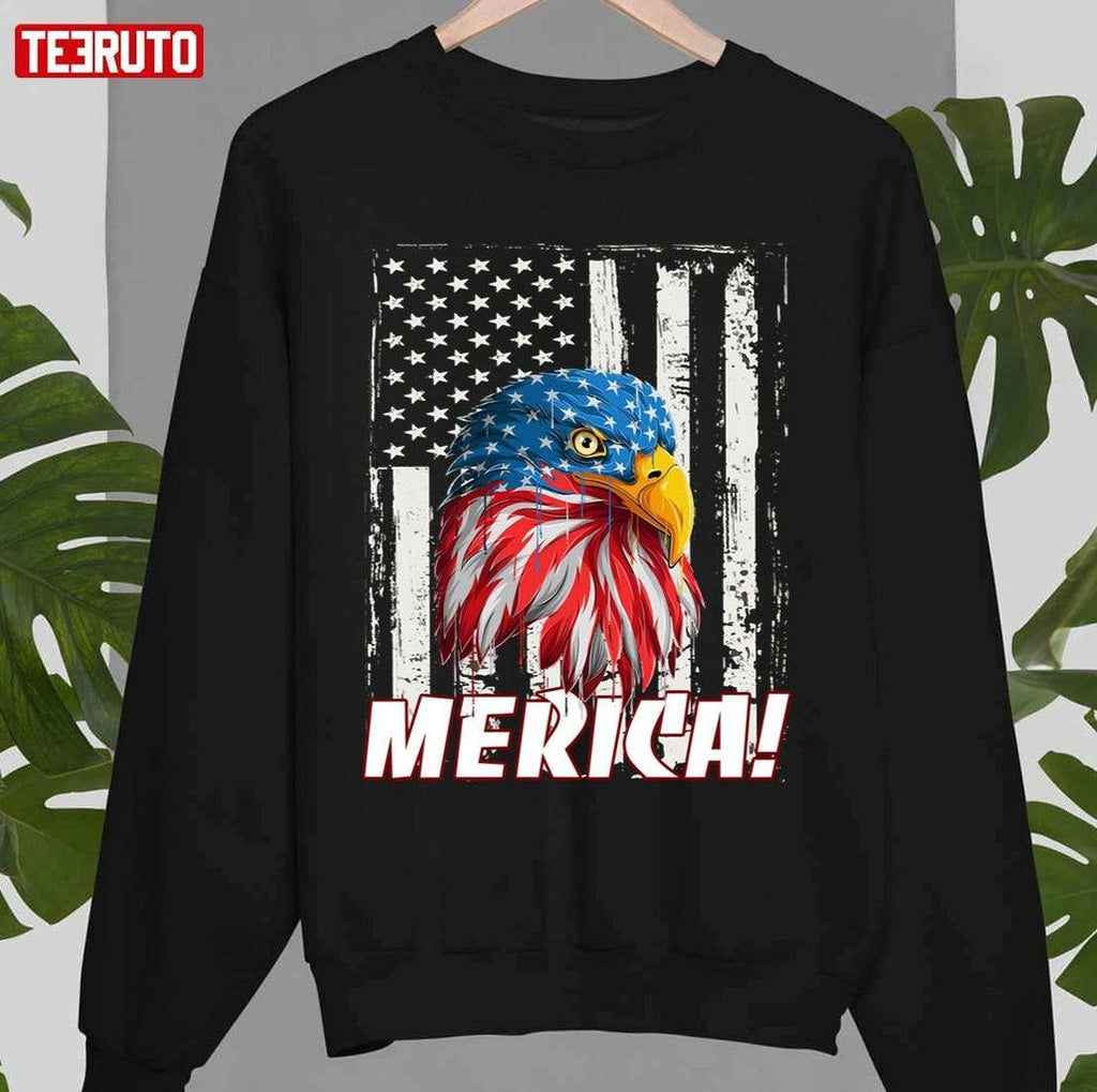 Patriot Day September 11th Merica Eagle Unisex Sweatshirt