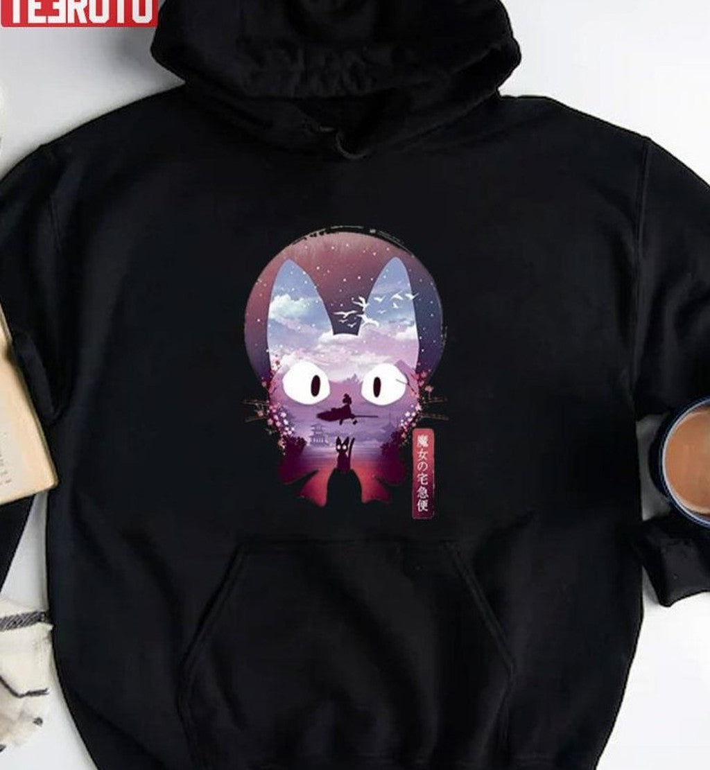 The Cat In Kiki's Delivery Service Japanese Ghibli Unisex T-shirt