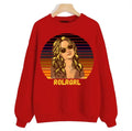 Rolrgrl Yellow Boogie Nights Unisex Sweatshirt