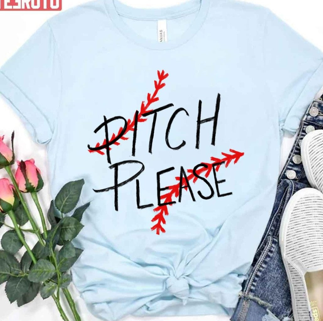 Pitch Please Baseball Player Unisex T-Shirt