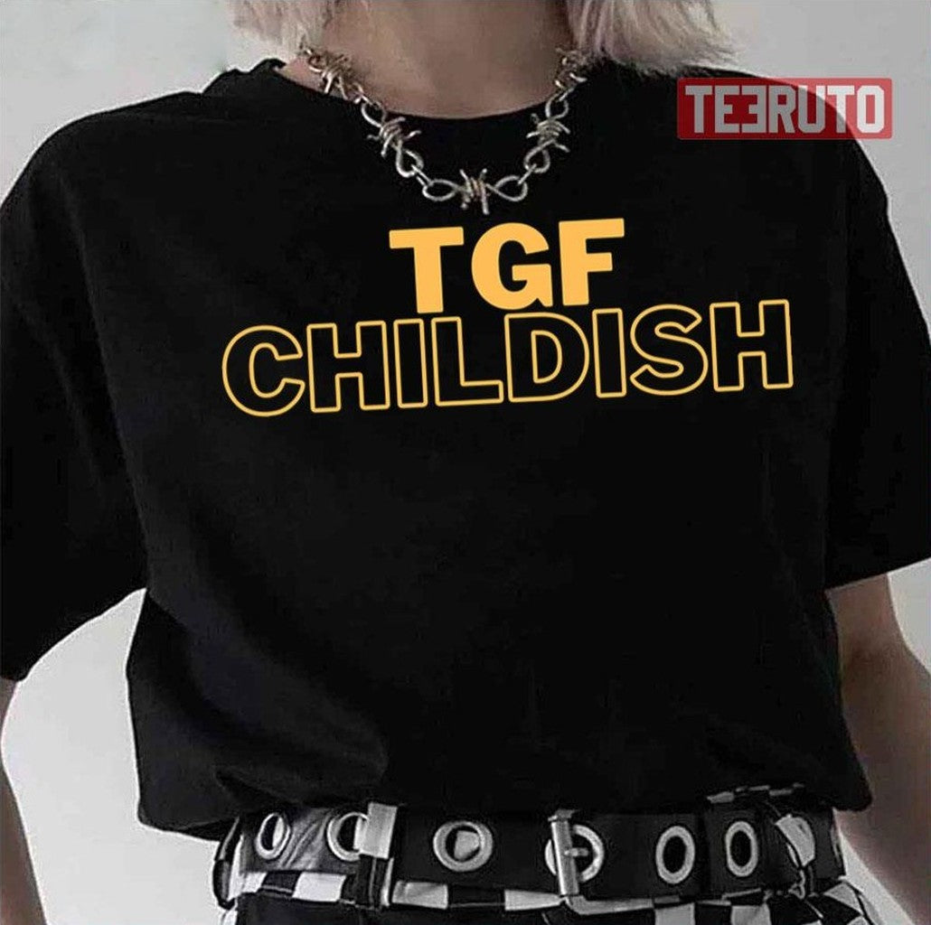 Tgfhasssa Childish Yellow Logo Unisex T-Shirt