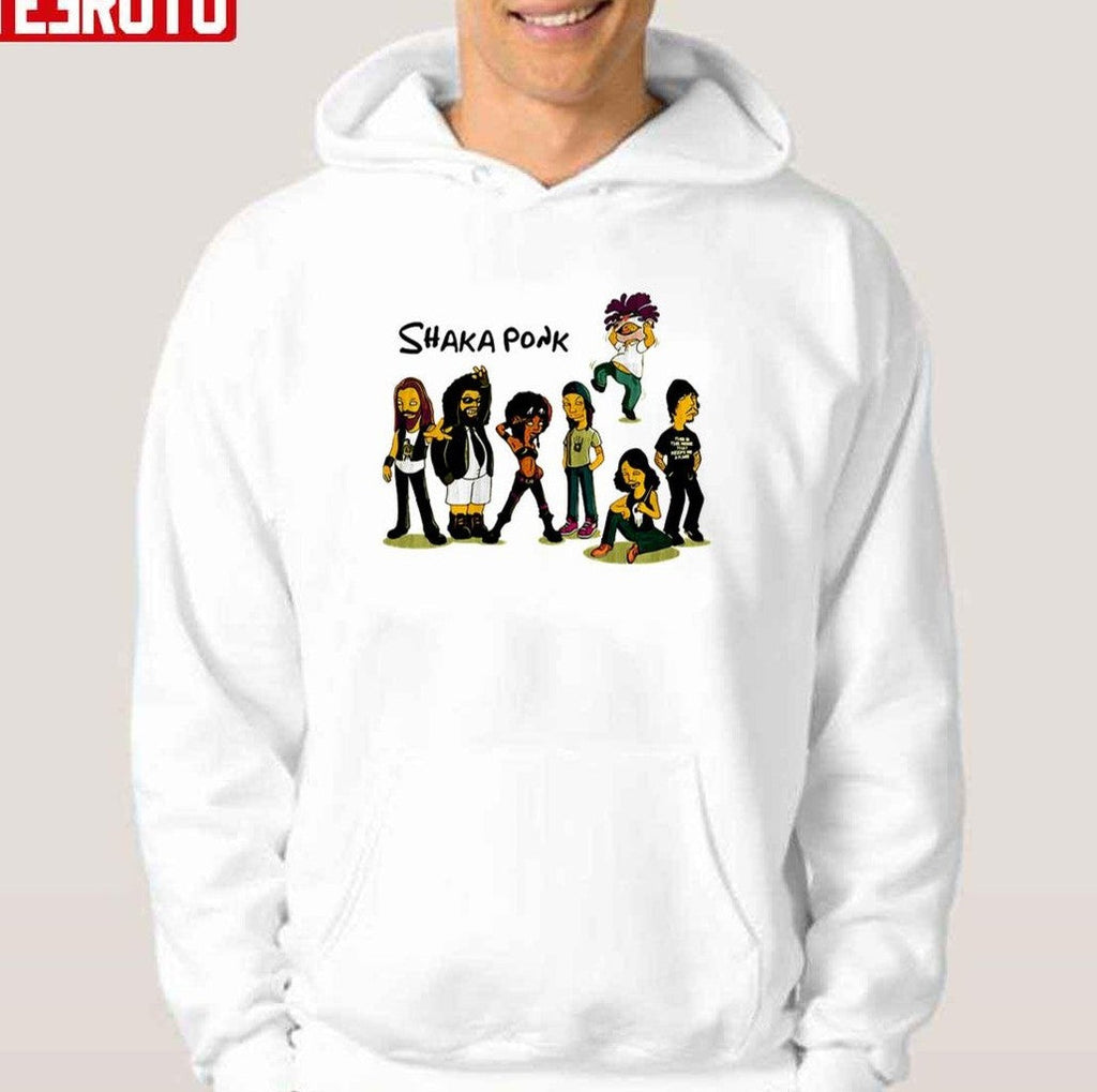 Shaka Ponk Rock Band The Simpsons Art Vintage Unisex T-shirt