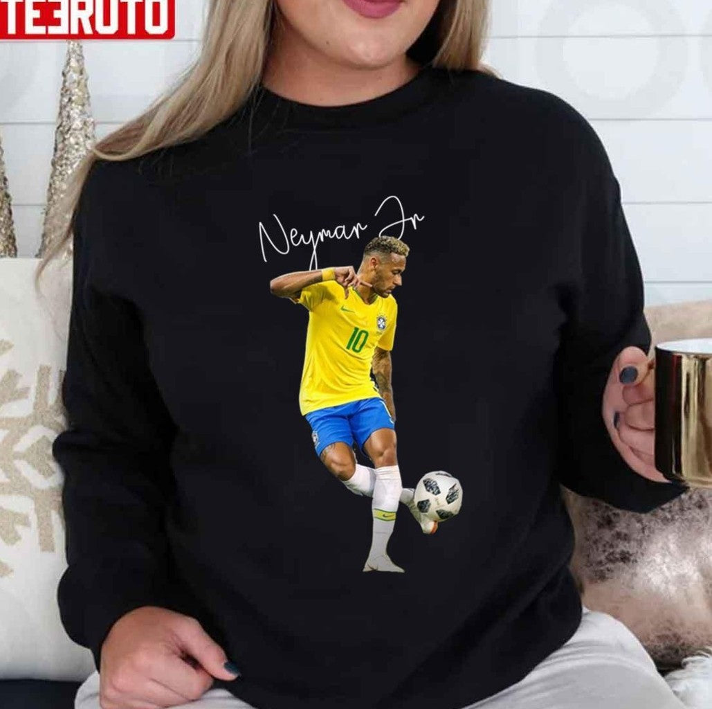 Soccer Player Neymar Jr Signed Brazil Unisex Sweatshirt