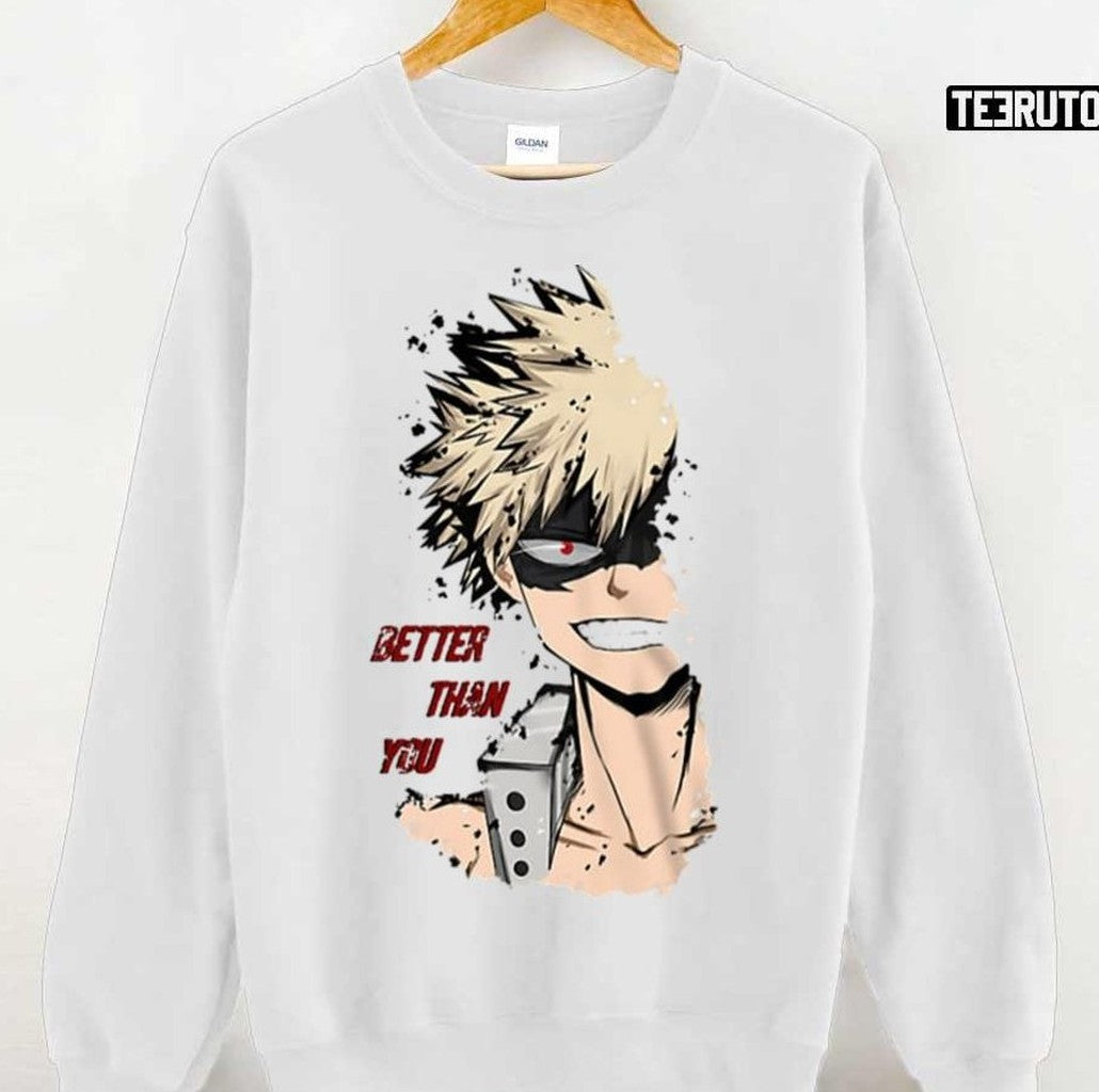 Better Than You Retro Bakugo Katsuki Unisex T-Shirt
