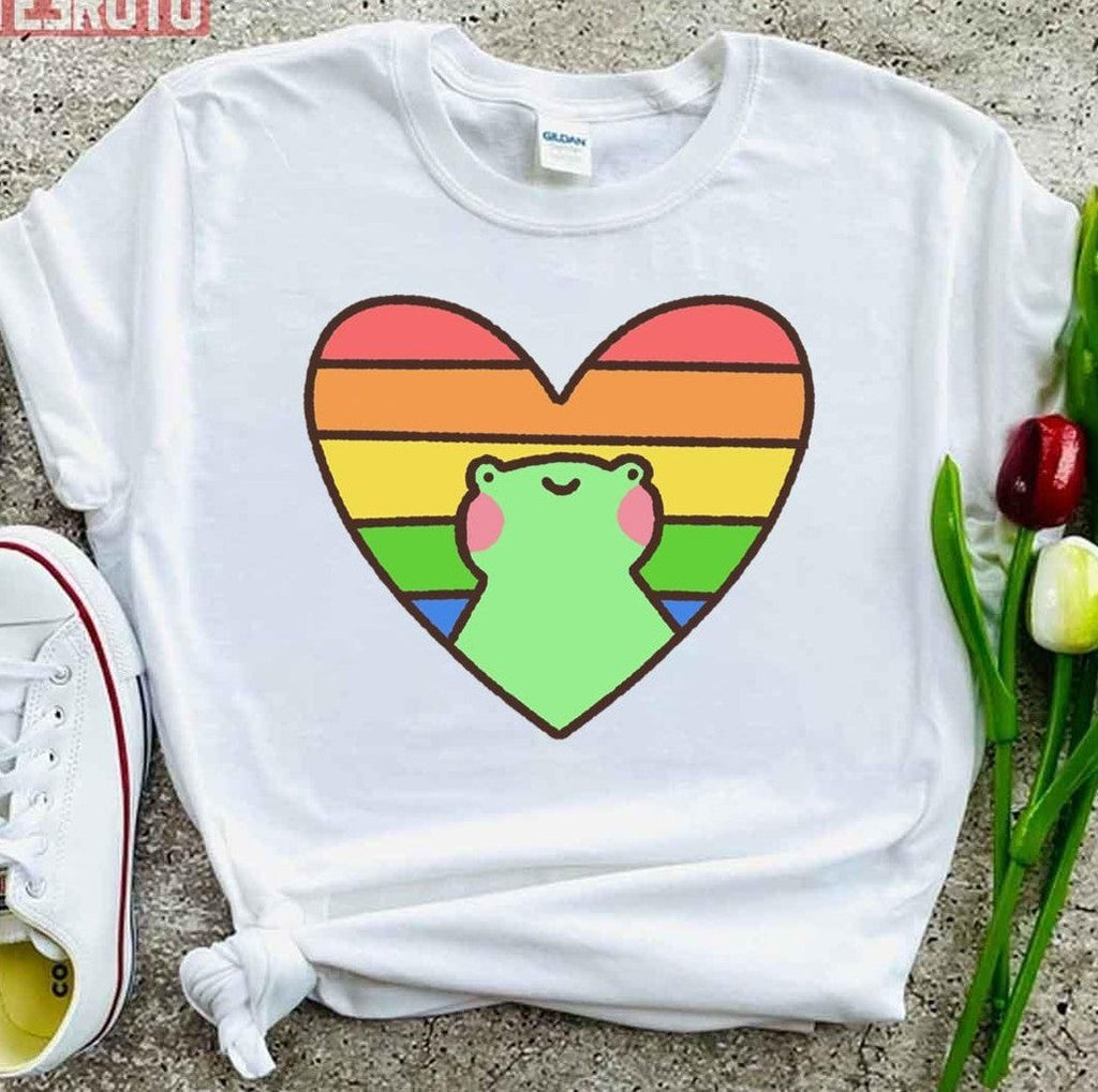 Pride Froggie Heart Lgbtq Pride Month Unisex T-Shirt