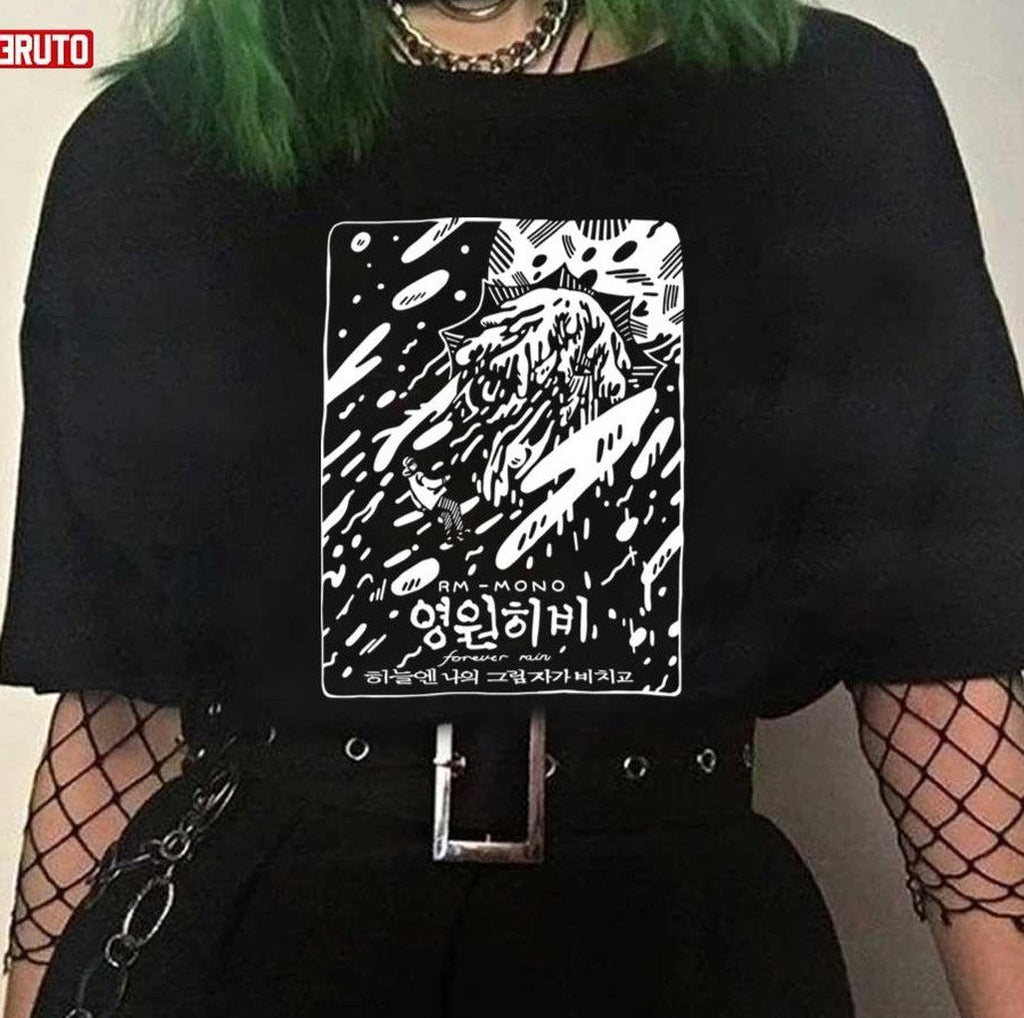 Mono Forever Rain Rm Bts Kim Namjoon Artwork Unisex T-shirt