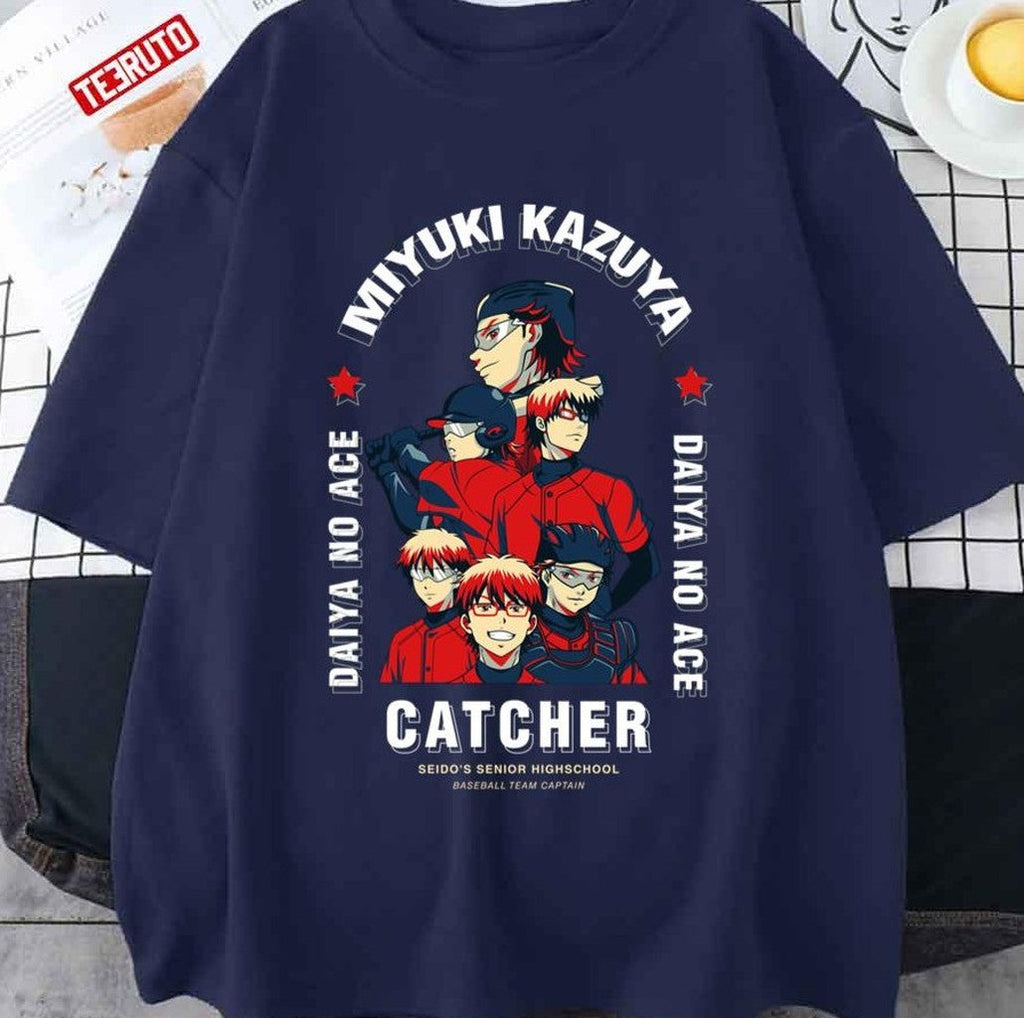 The Catcher Diamond No Ace Miyuki Kazuya Art Unisex T-shirt
