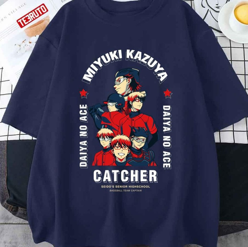 The Catcher Diamond No Ace Miyuki Kazuya Art Unisex T-shirt