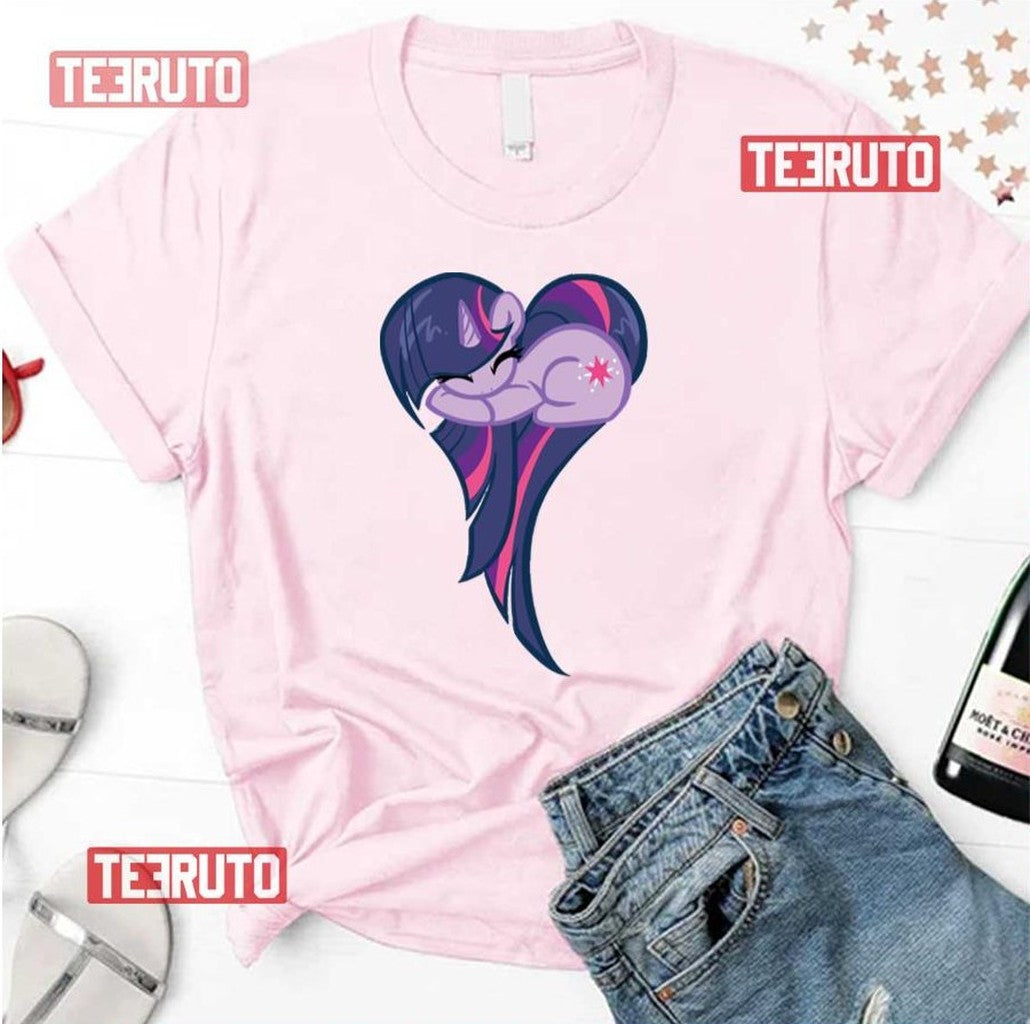 Sleeping Pony Heart Of Twilight Sparkle Unisex T-Shirt
