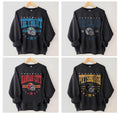 Gildan Black All Football Team Sweatshirt, Vintage Football Crewneck, Gift for Football Fan, Classic