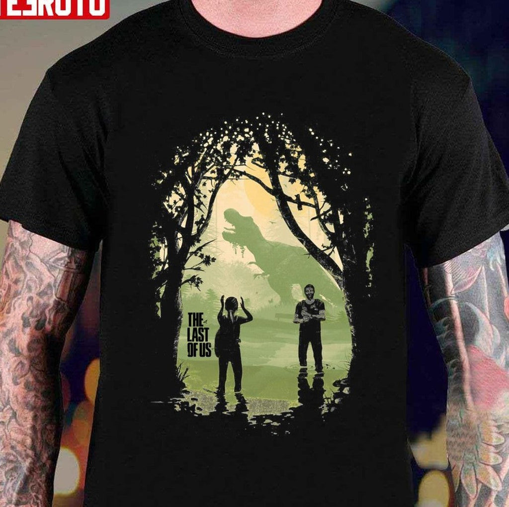 The Forest The Last Of Us Joel And Ellie Family Art Unisex T-shirt