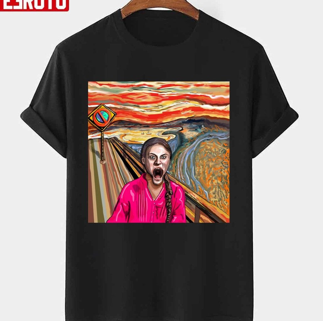 Scream Climate Change Greta Thunberg Unisex T-Shirt