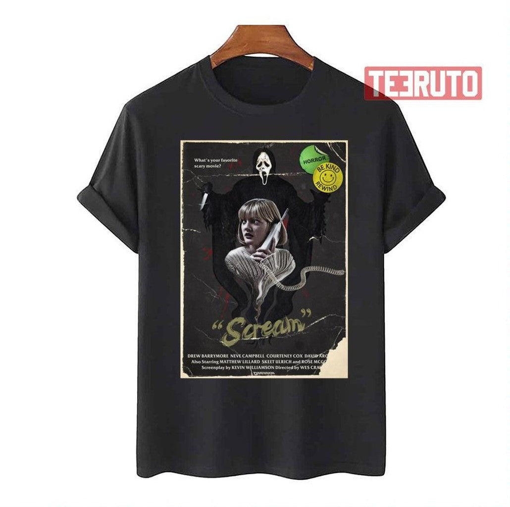 Scream Vintage Movie Drew Barrymore Unisex T-Shirt
