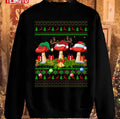 Mushroom Lover Xmas Santa Mushroom Christmas Vintage Unisex Sweatshirt