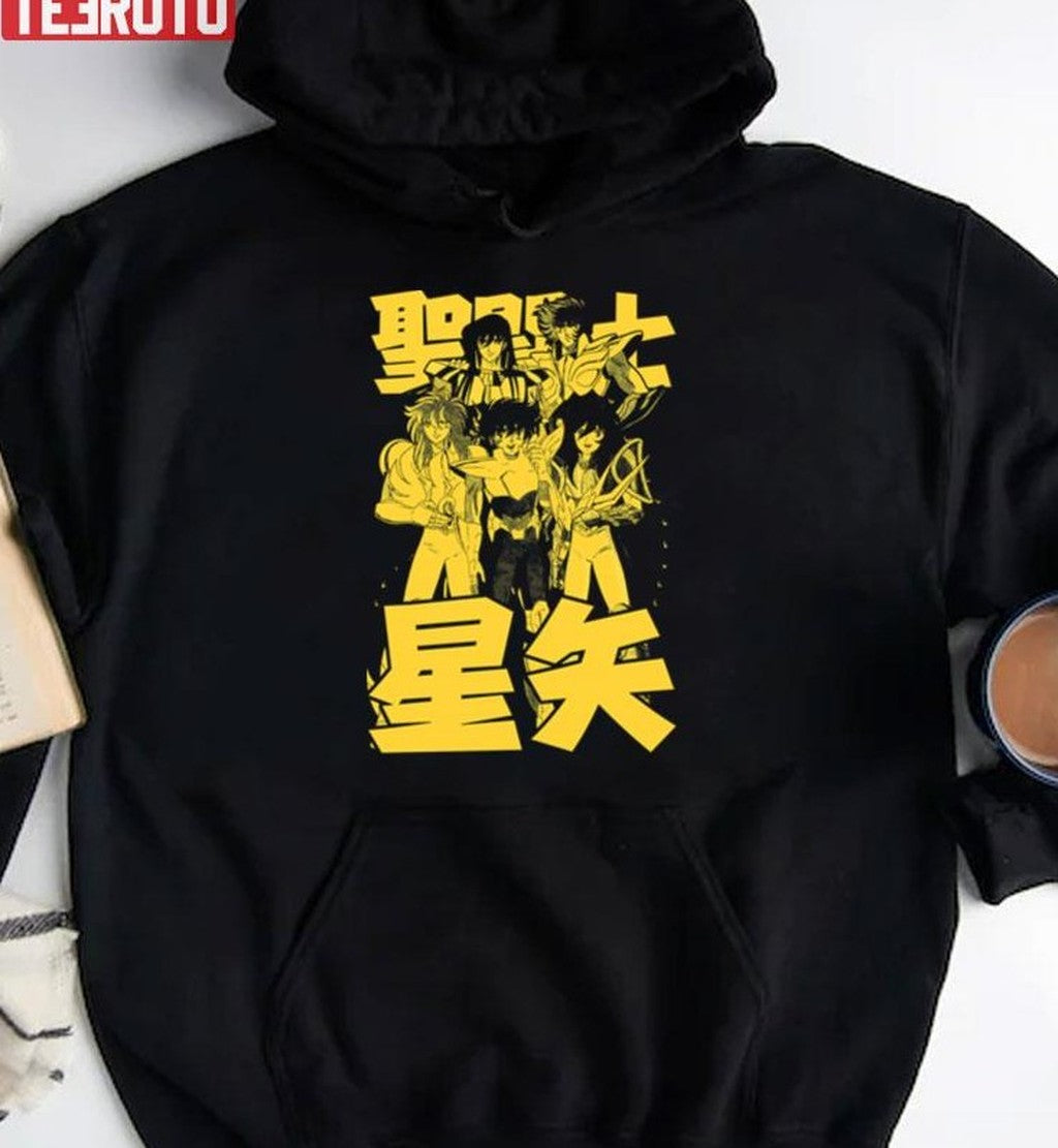 Saints Crew Yellow Saint Seiya Knights Of The Zodiac Unisex T-Shirt