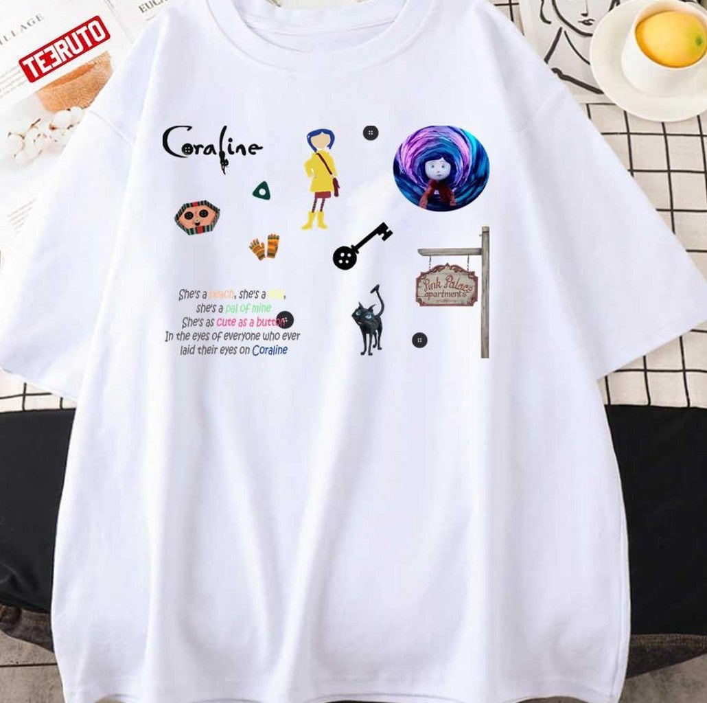 She's A Peach She's A Doll Coraline Unisex T-shirt