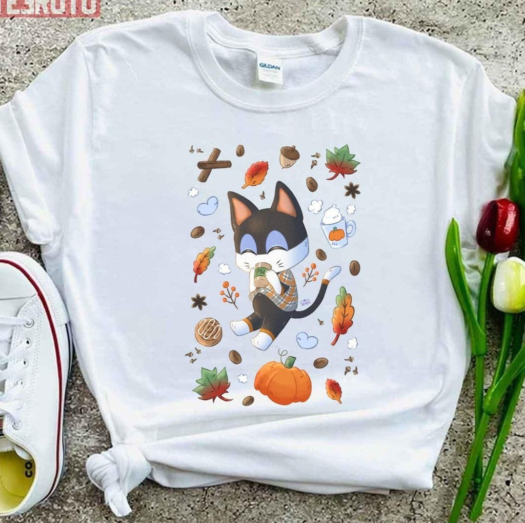 Punchy Pumpkin Spice Latte Halloween Animal Crossing Unisex T-shirt