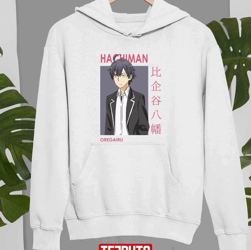 Service Club Member Hachiman Hikigaya Oregairu Snafu Card Anime Unisex Sweatshirt