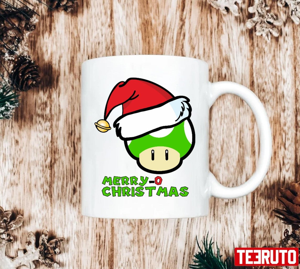 Santa Mushroom Merry O Christmas Unisex Sweatshirt