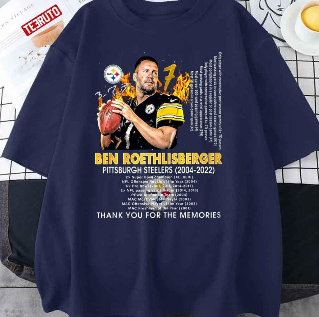 Ben Roethlisberger Pittsburgh 18 Years Thank You For The Memories Unisex T-Shirt