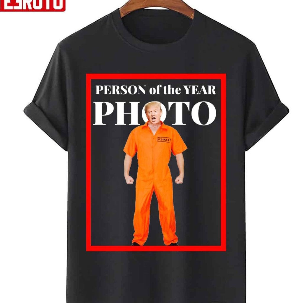 Person Of The Year Photo Magazine Donald Trump Trading Card Funny Unisex Sweatshirt