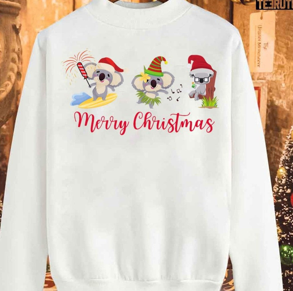 Australian Christmas With Merry Koalas Unisex Sweatshirt