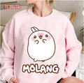 Molang Rabbit Cute Face Unisex Sweatshirt