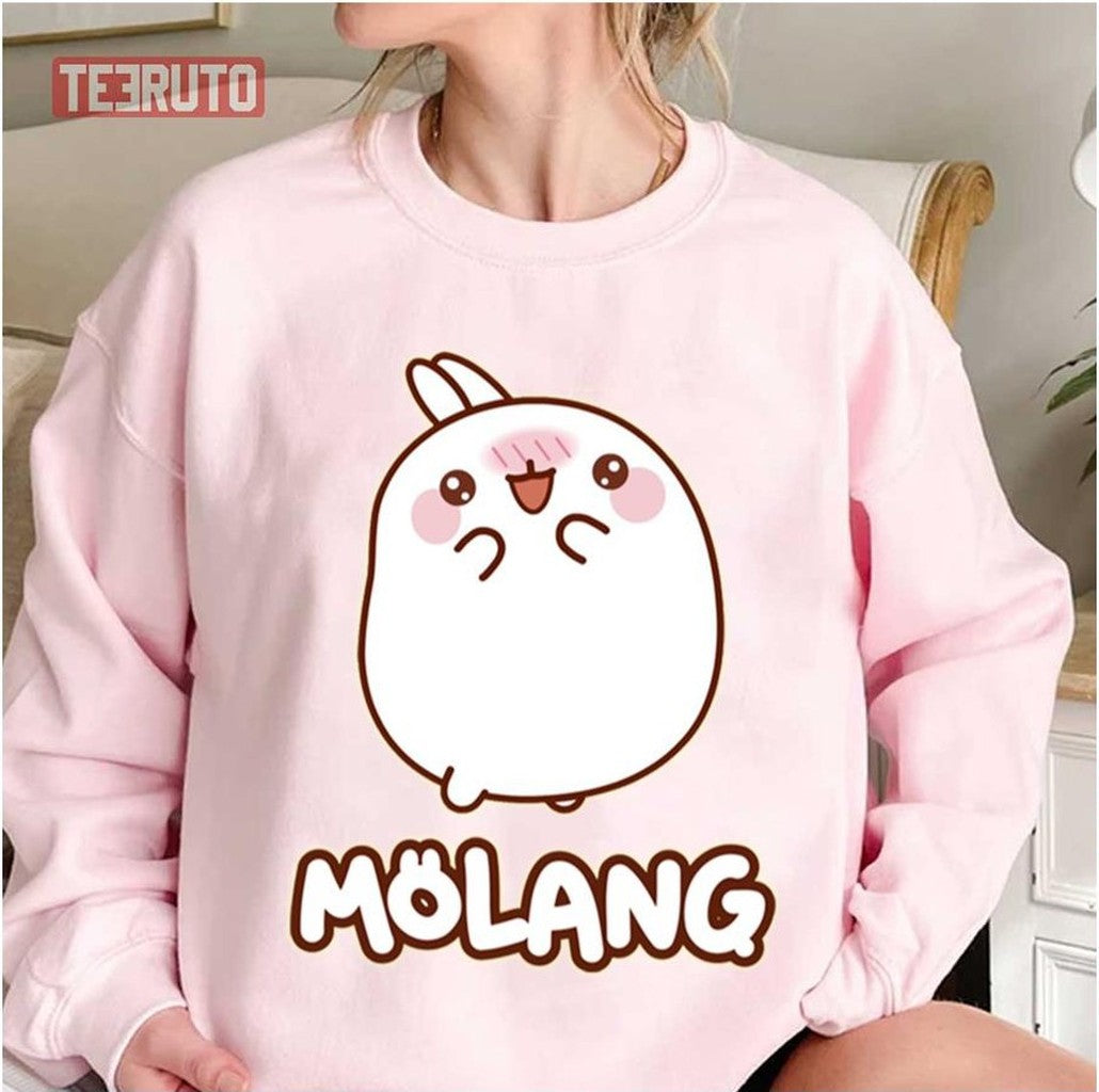 Molang Rabbit Cute Face Unisex Sweatshirt