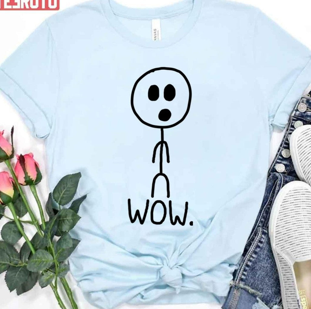 Shocked Funny Wow Stickman Unisex T-Shirt