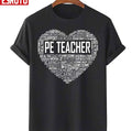 Pe Teacher Heart Unisex T-Shirt