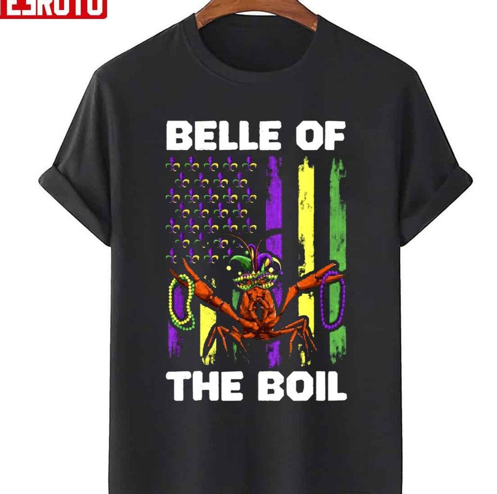 Belle Of The Boil Crawfish Flag Unisex T-Shirt