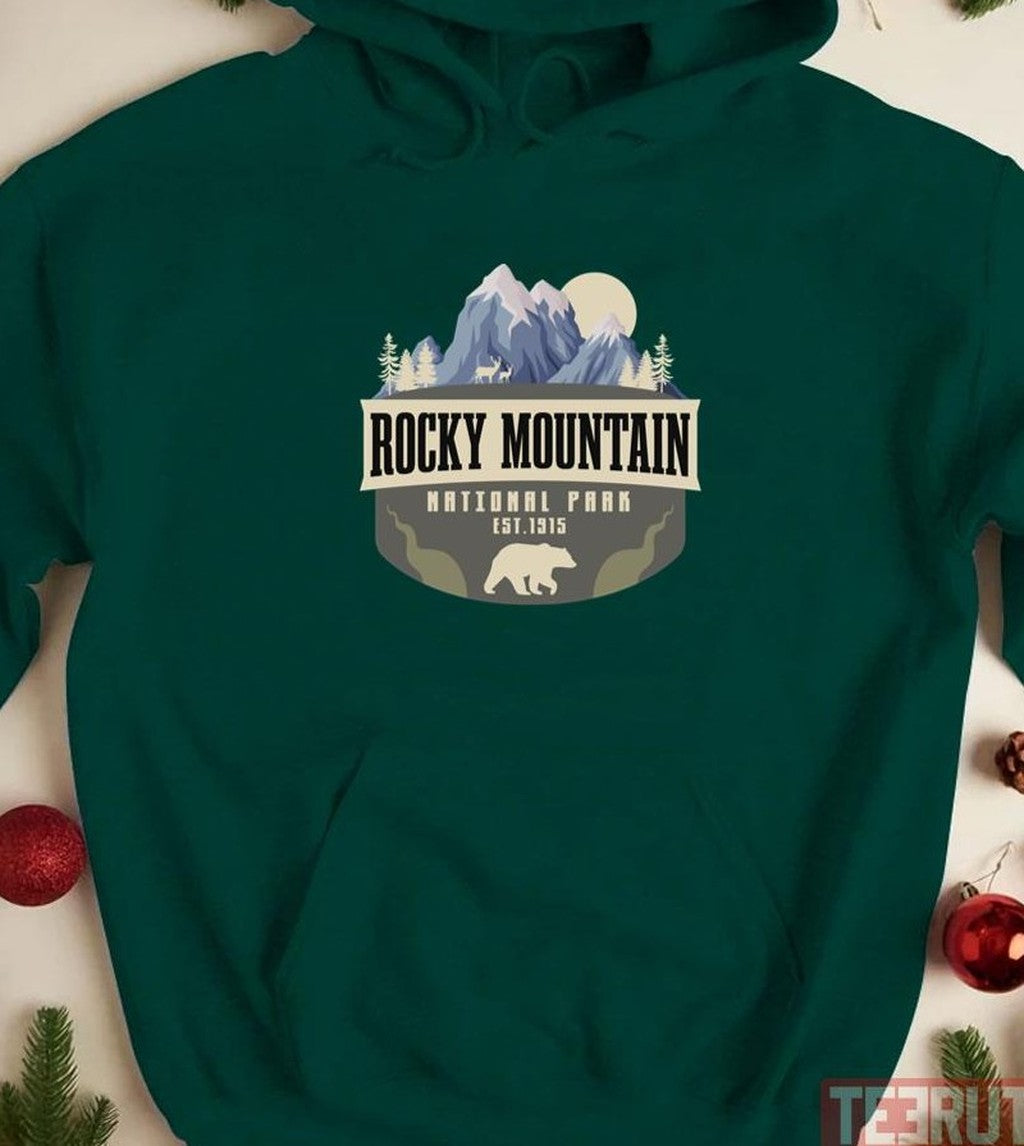 Rocky Mountain National Park Camping And Hiking Unisex Hoodie