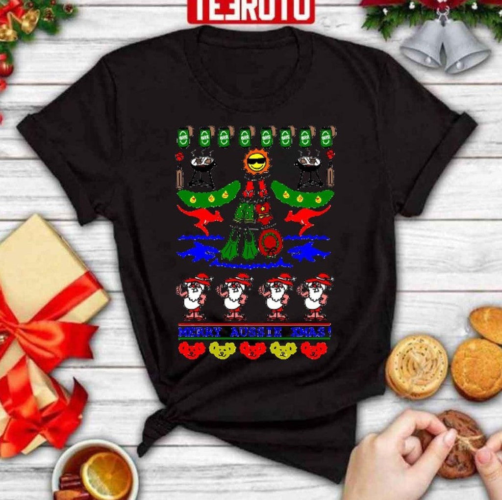 Aussie Xmas Ugly Christmas Unisex Sweatshirt