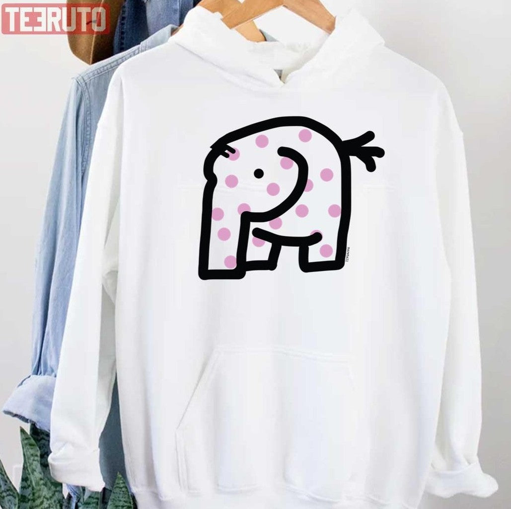 The Cute Friend Spotted Elephant Unisex Hoodie