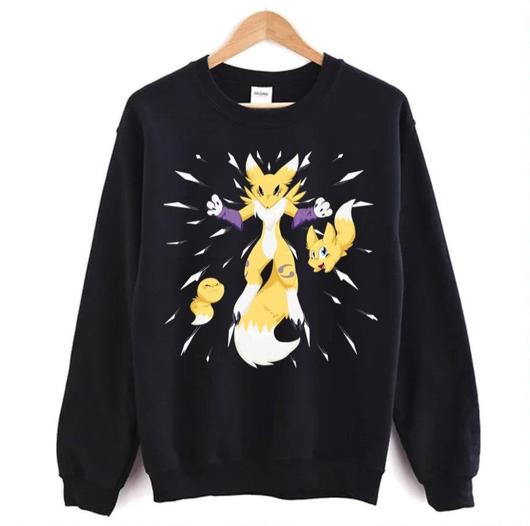 Power Of Renamon Digimon Unisex Sweatshirt