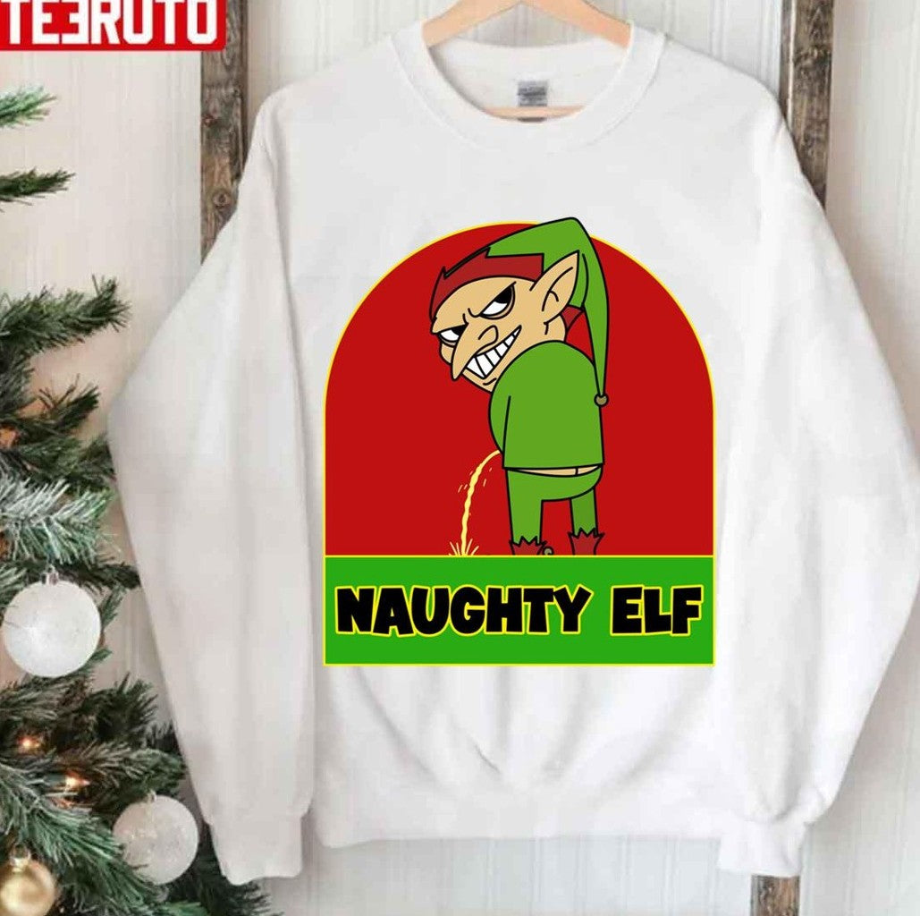 Naughty Elf Christmas Unisex Sweatshirt