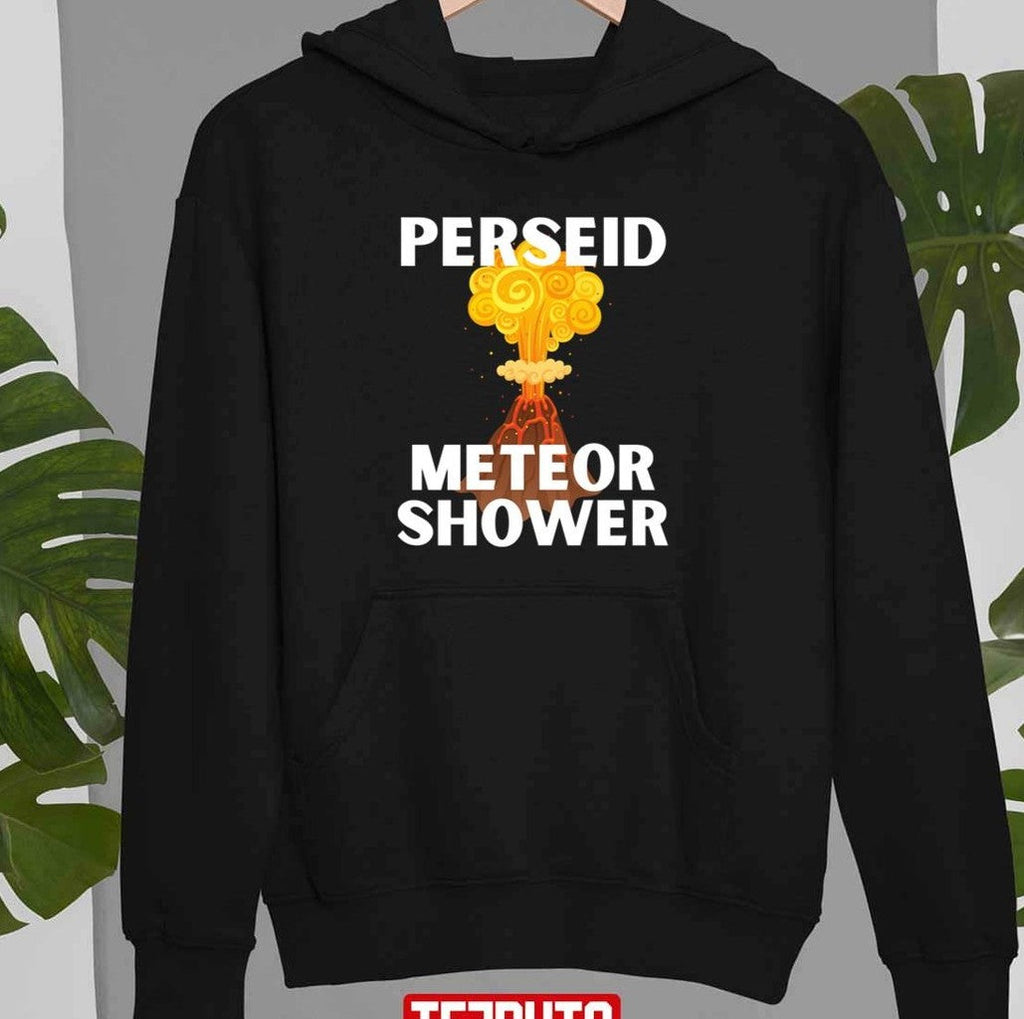 Perseid Meteor Shower Volcano Art Unisex T-Shirt
