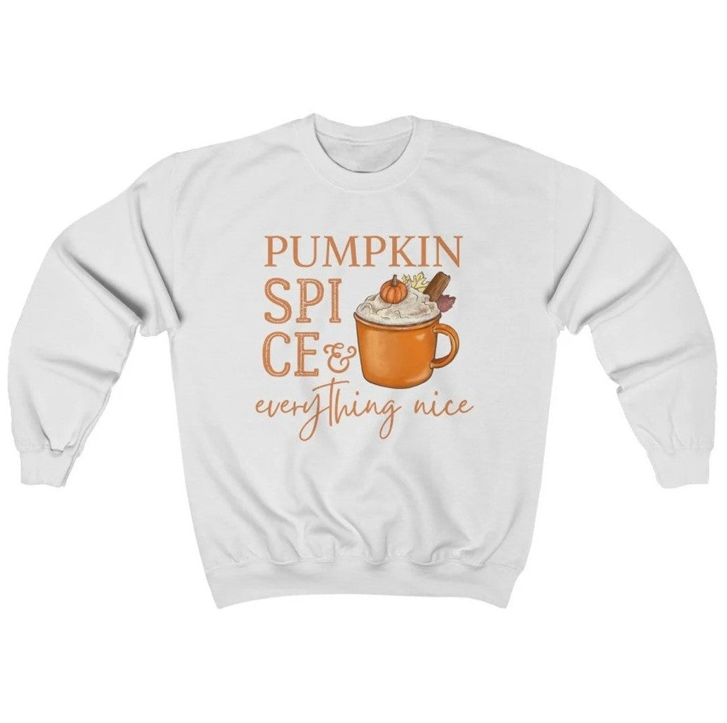Pumpkin Spice And Everything Nice Fall Coffee Trendy Unisex Sweatshirt